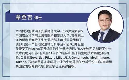 和记H88生物技术药物分析部主任章登吉博士